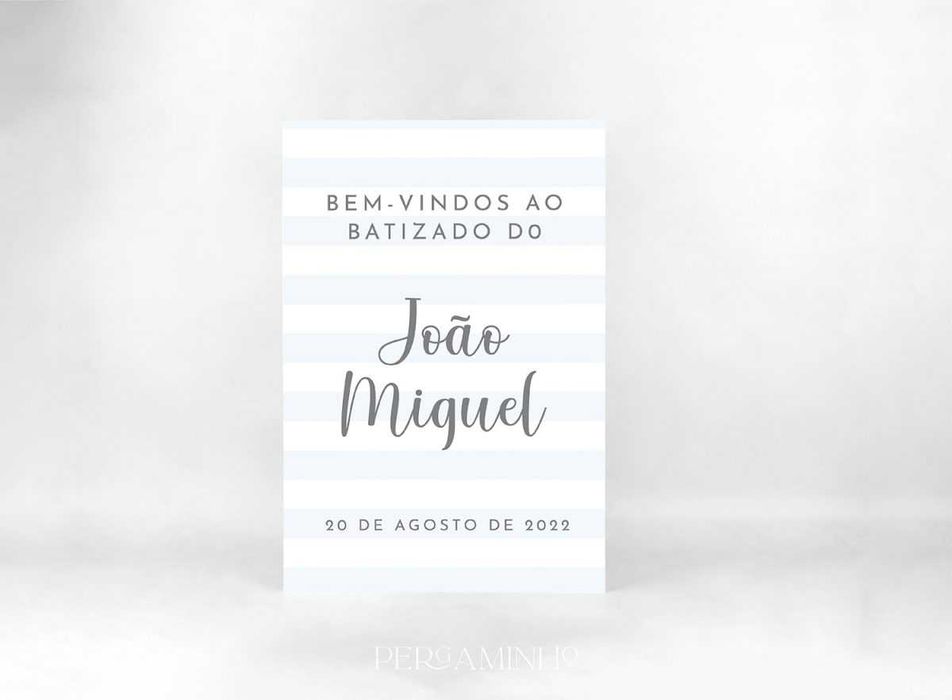 Placa de Boas-Vindas em PVC - Para Batizados, Casamentos e Eventos