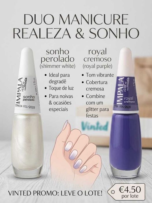 Kit 2 impala Impala do Brasil! Vernis/Esmaltes/Smalti