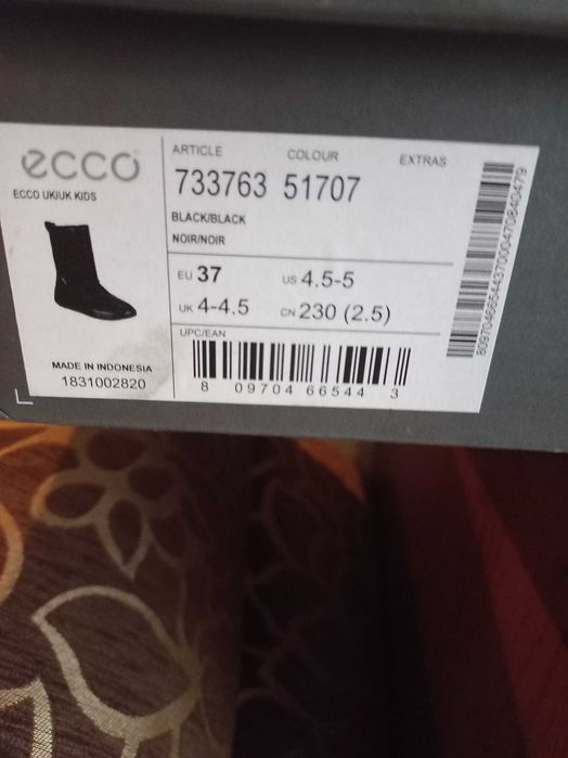 ECCO ботинки сапоги 37 р.