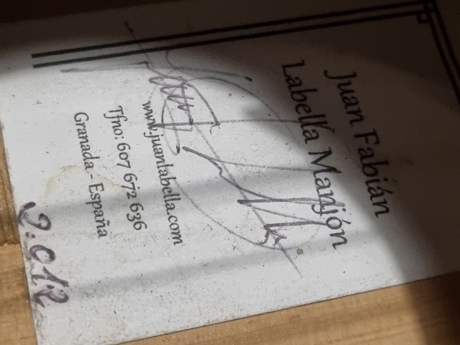 Guitarra Flamenca Blanca - Luthier Juan Labella Manjon - 2012