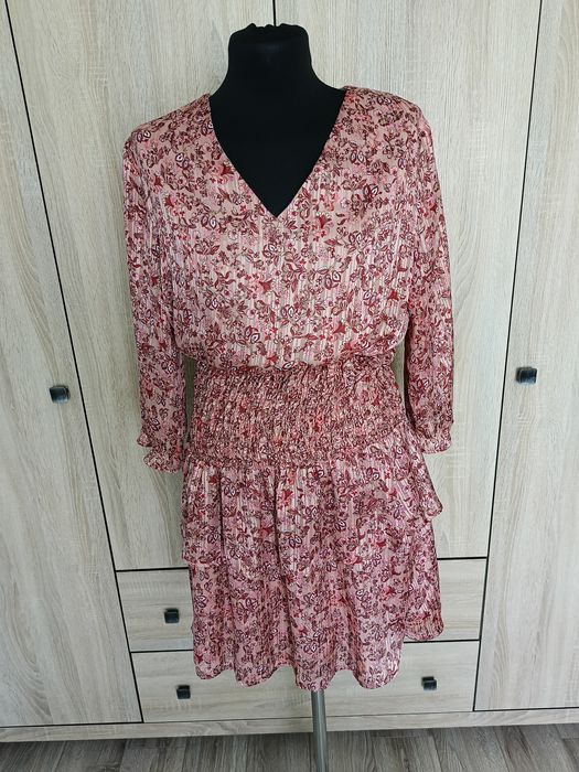 Świetna sukienka w kwiaty orasy rozmiar 40
