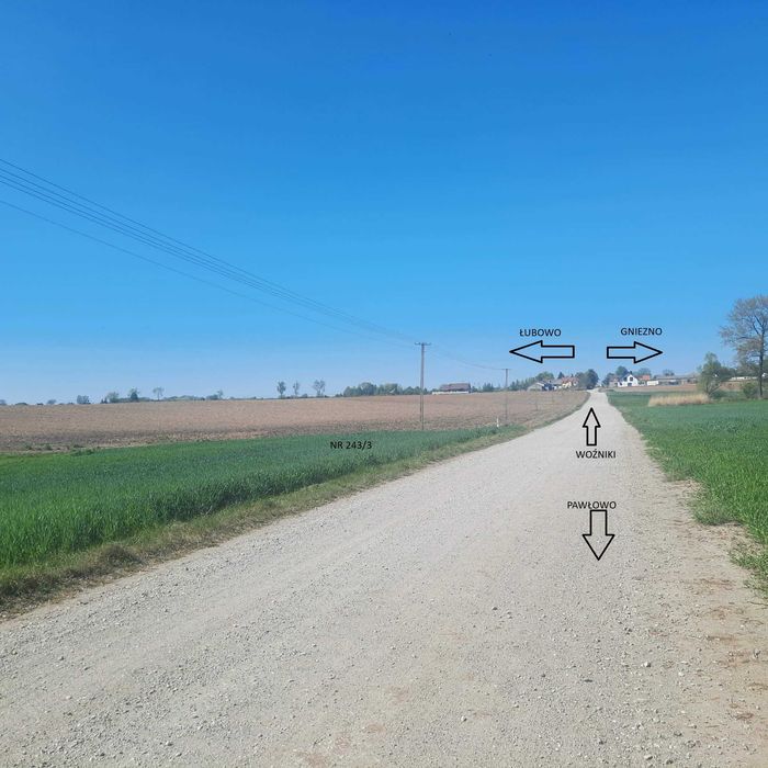 Działka Woźniki 1200 m² WARUNKI ZABUDOWY