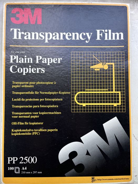 Plain Paper Copiers та Write-on Film фірми 3М