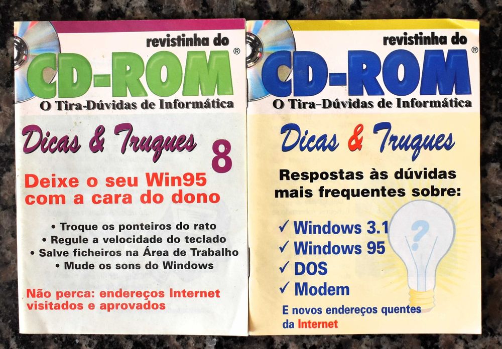 9 revistas antigas de informática, jogo, dicas, truques, foto, vídeo