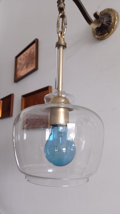 Stary mosiężny kinkiet lampa