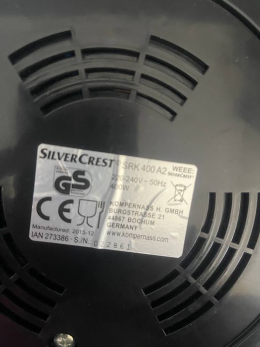 Ryżowar, 400 W, SRK 400 D2