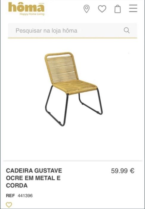 Cadeiras refeição 3 unid HOMA