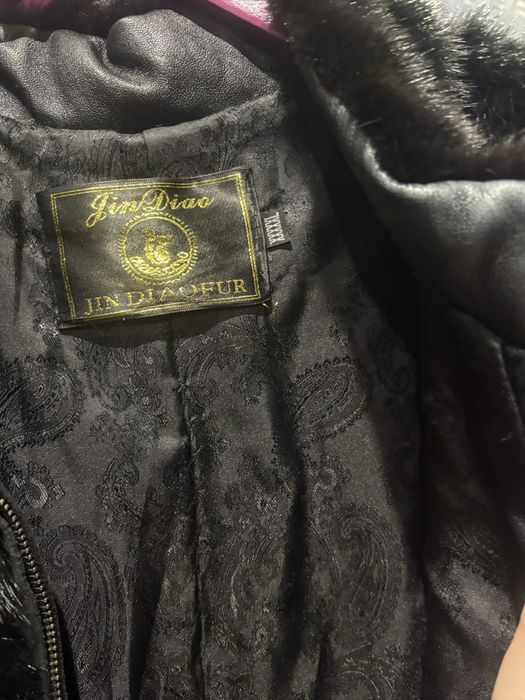 Норковая шуба с хвостов на натурально замше