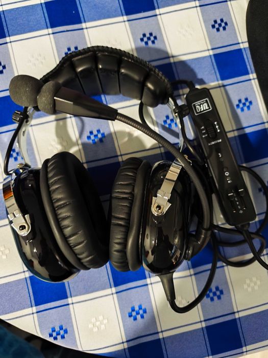bluetooth aviation headset UFQ BT A28 com plug de helicóptero