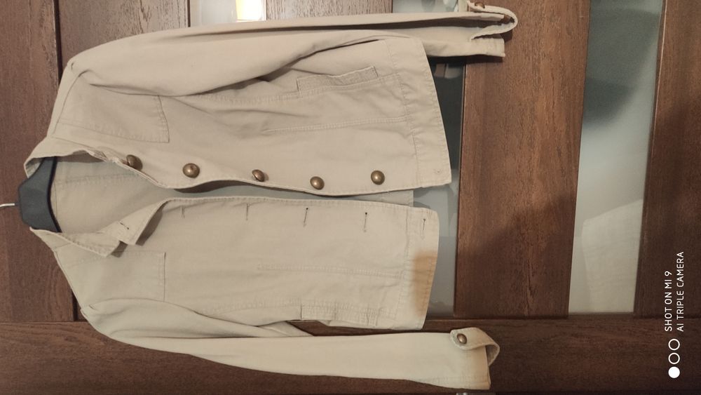 Kurteczka na stójce- khaki, oliwka