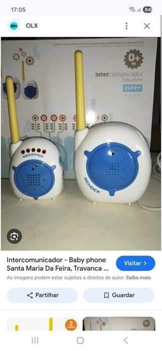 Intercomunicador para Bébes falta tampa