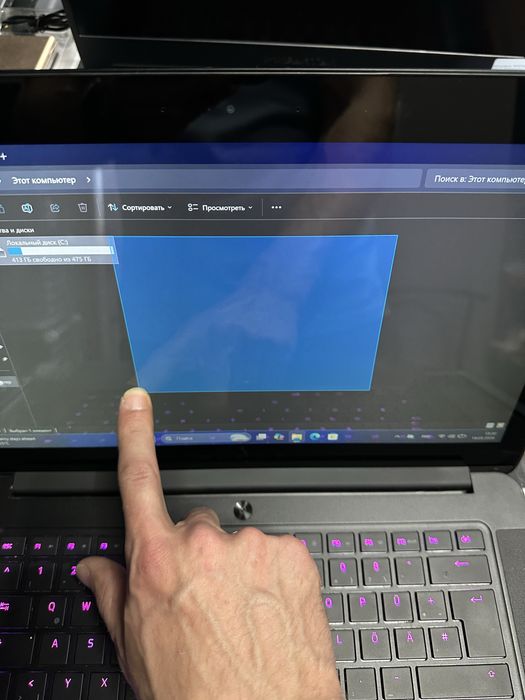 4K сенсорный Премиальный мощный игровой ноутбук Razer Blade  nvidia 6гб.