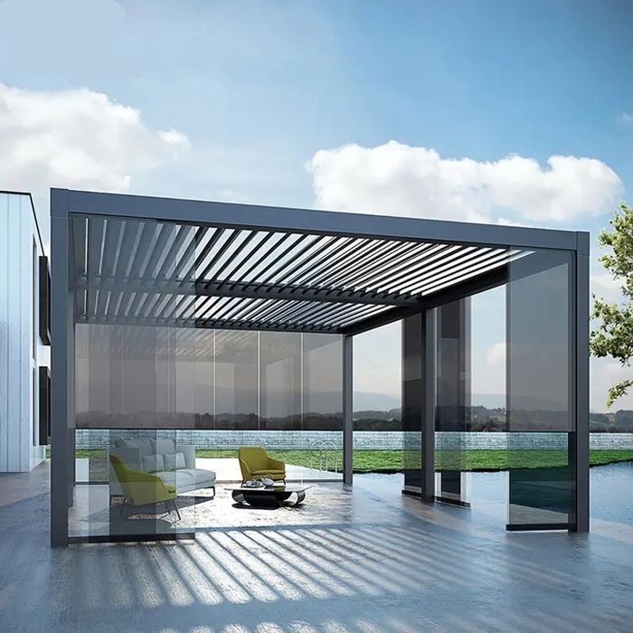 Altana aluminiowa , pergola , 6x4 , bardzo stabilna , elektryczna ,led