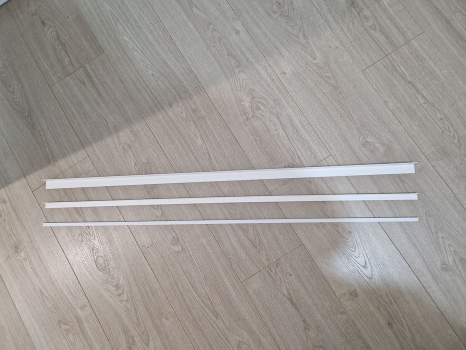 3x profil kątownik biały PCV 1 metr / plastikowy