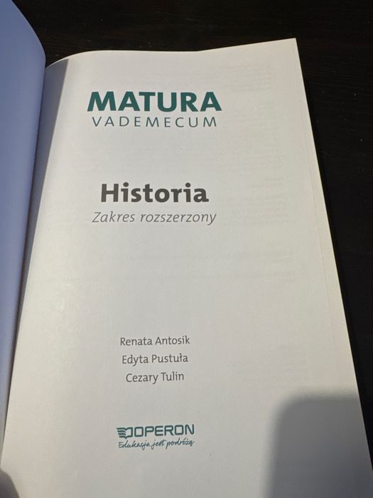 Operon matura vademecum historia 2021