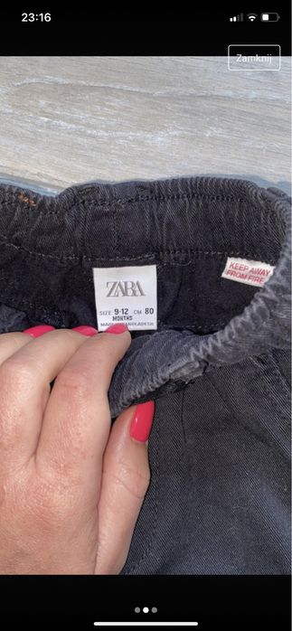 Spodnie Zara chłopięce jak nowe joggery.