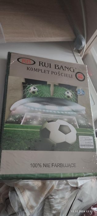Pościel piłka nożna nowa 160x200