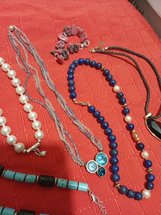 Srebro kamienie naturalne perły