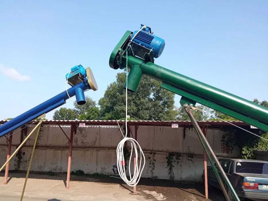 Винтовой конвейер зерна шнековый погрузчик транспортёр зерновой.