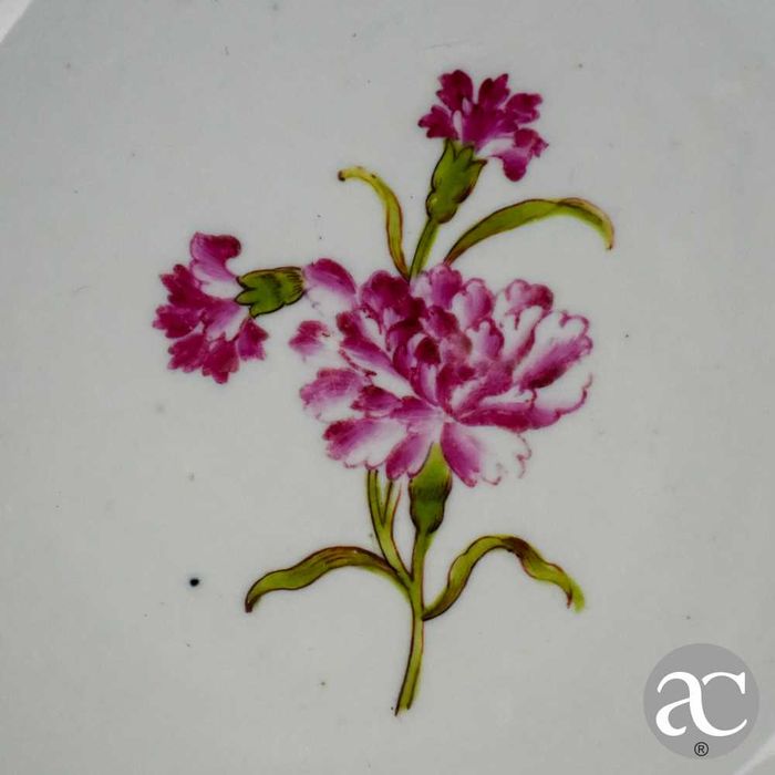 Prato octogonal, Família Rosa, Período Qianlong, séc. XVIII