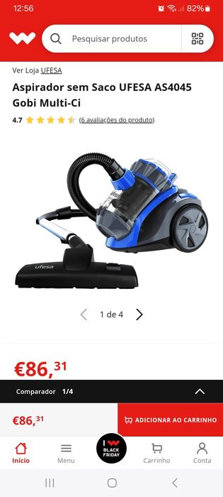 Aspirador sem saco ufesa