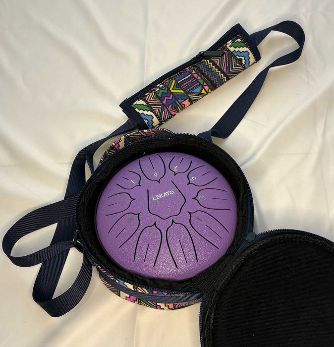 LEKATO Bęben Językowy Relaks Medytacja Joga  + Torba Boho