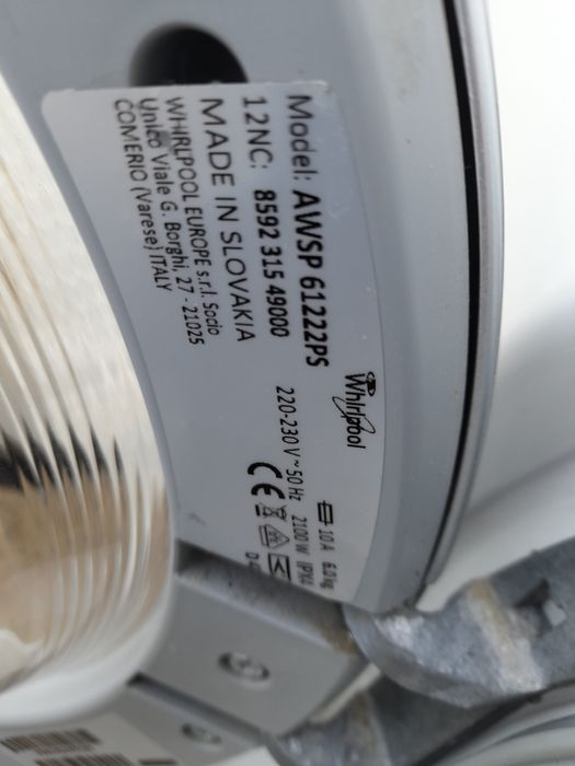 Pralka  Whirlpool  6 kg wsadu