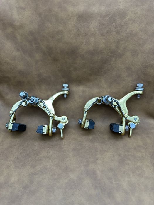 Retro hamulce szosowe Galli Gold komplet złote