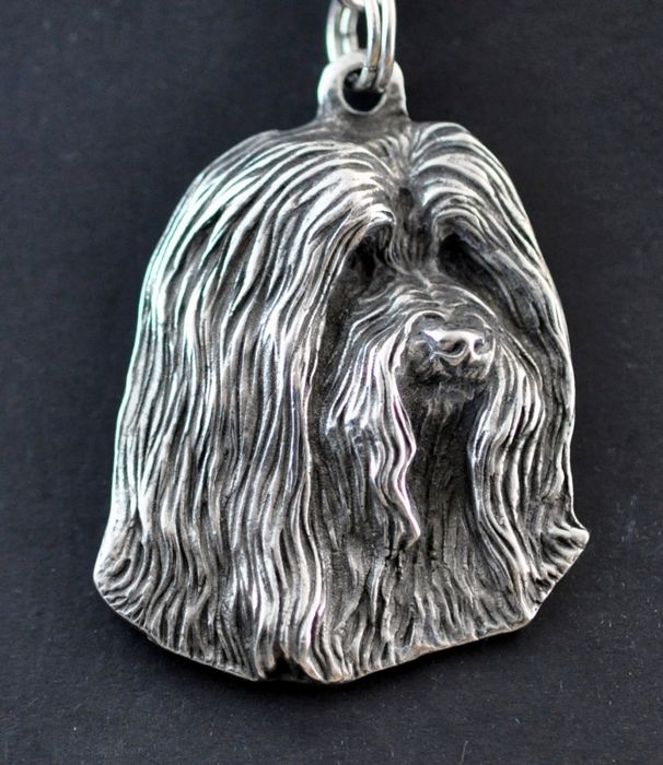 Bearded Collie naszyjnik na lince Art-Dog