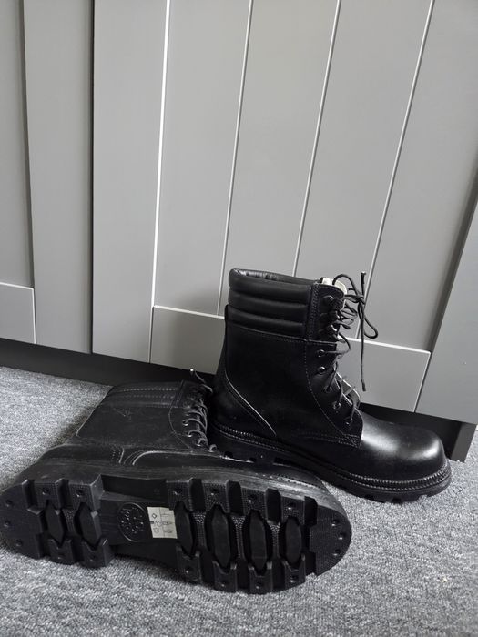 Buty skórkowe za kostkę  taktyczne czarne r. 40