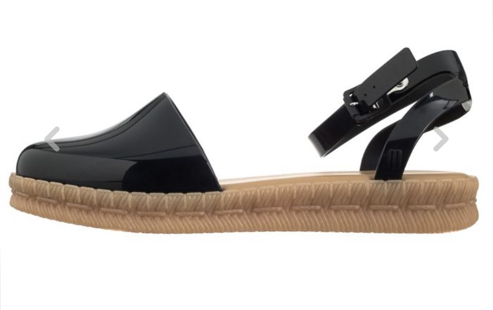 Espadryle Melissa - czarne 38/39 - NOWE