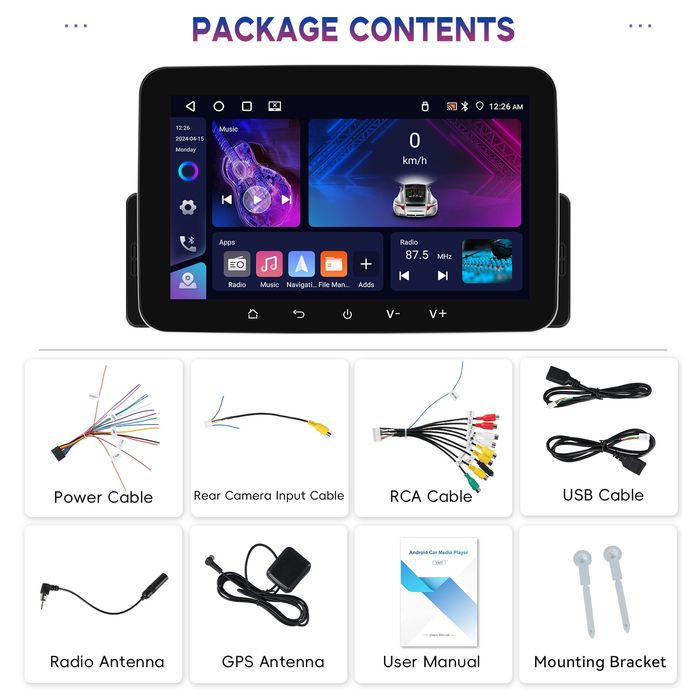 Radio Nawigacja Android 13 Carplay 1din 7cali