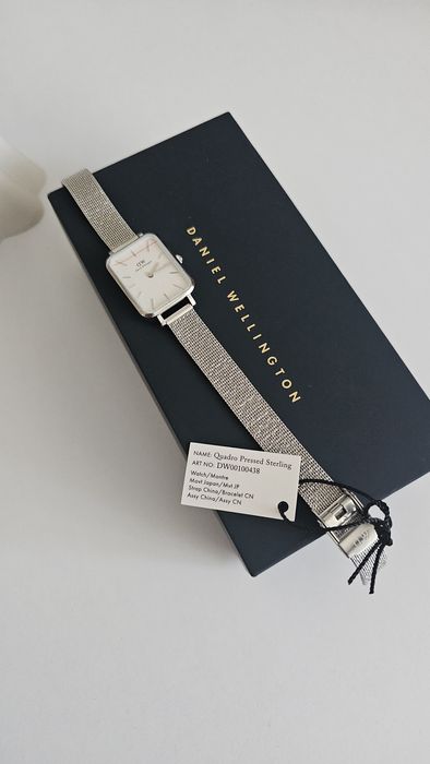 Daniel Wellington Quadro Pressed Sterling  годинник абсолютно новий, повний комплект