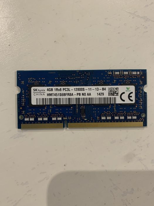Memoria RAM DDR3 1600 MHz 4GB