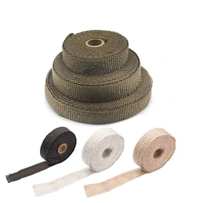 Fita térmica 25 mm x 5/10/15 metros moto escapes abraçadeiras metal
