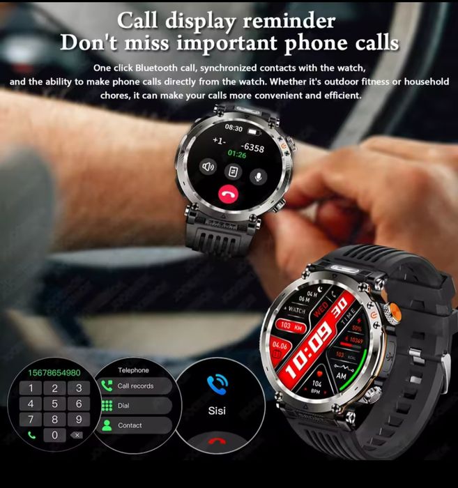 Smartwatch 1,7 cala Ultra Hd Amoled menu PL