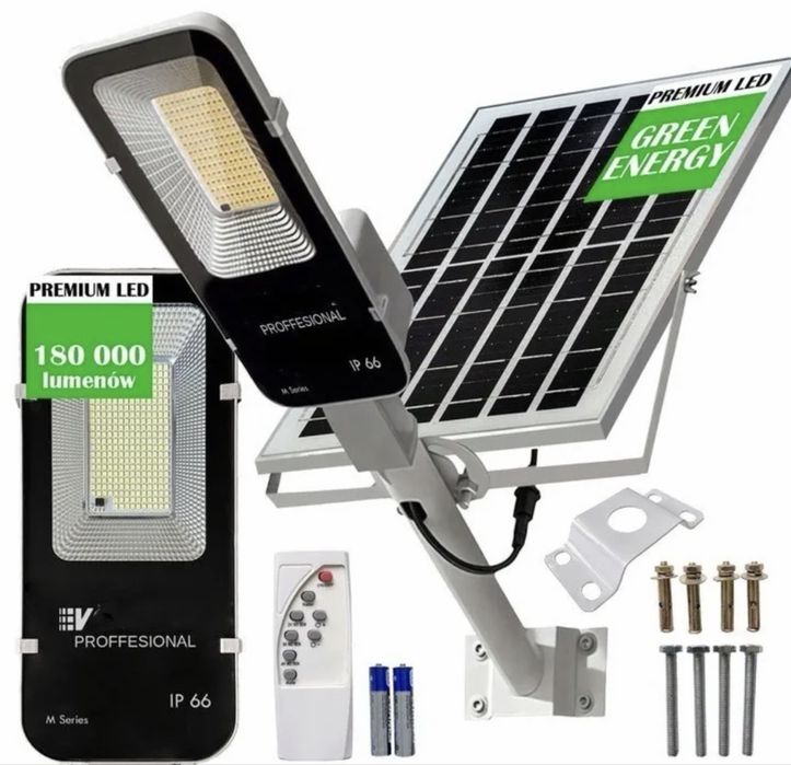 Nowość Lampa Uliczna VOGLER, Solarna Led Ligh 3000W, latarnia HIT CENOWY