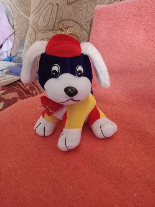 НОВАЯ собачка с сердцем 16 см щенок собака мягкая игрушка