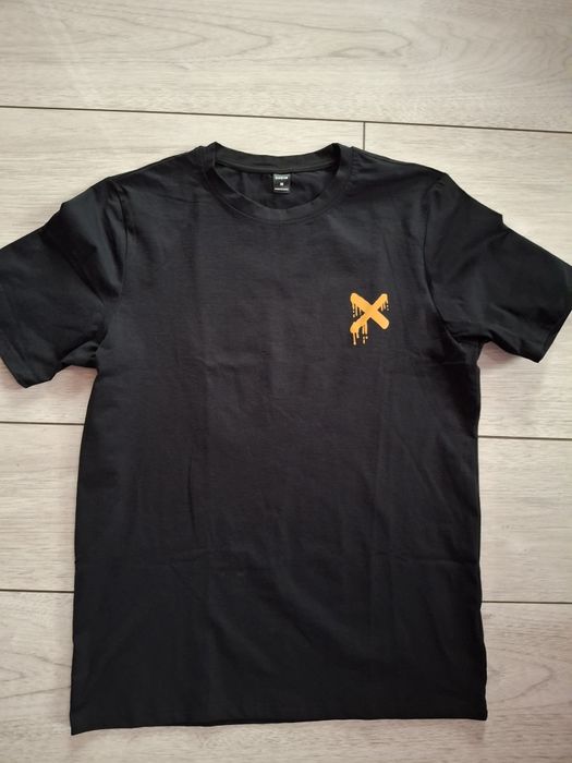 Czarny T-shirt męski M