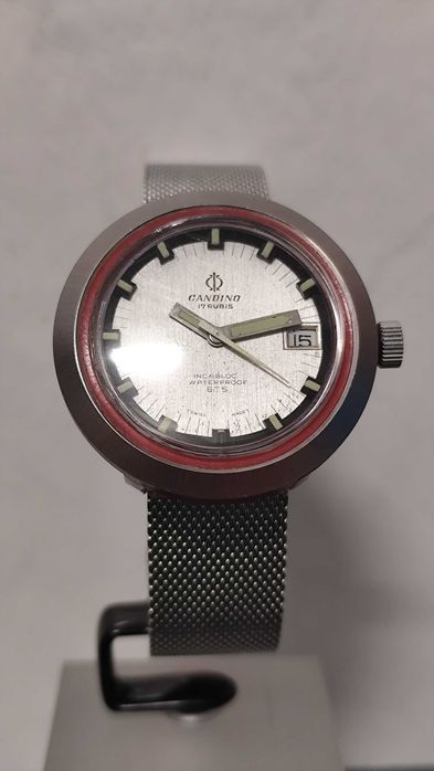 Relógio antigo CANDINO de corda manual 40mm