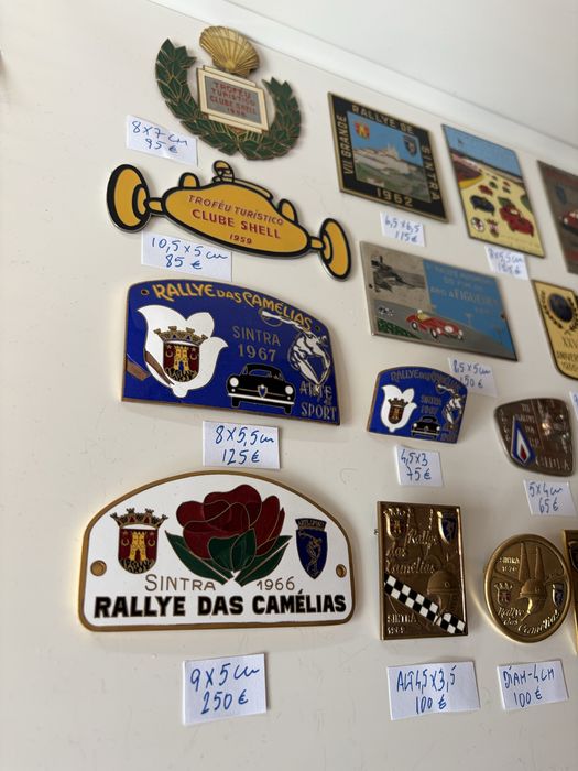 chapas placas rallye classicos automobilia