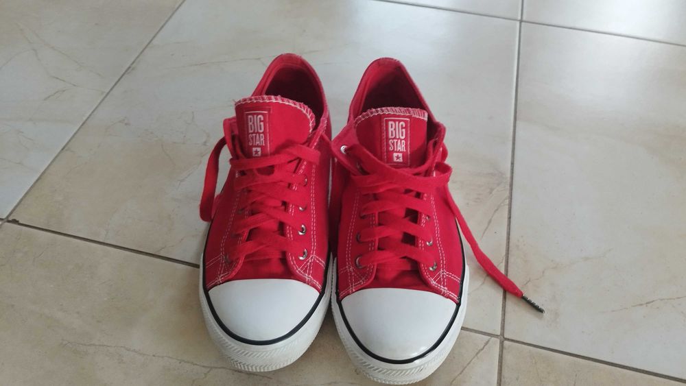 trampki Big Star  44 czerwone jak nowe