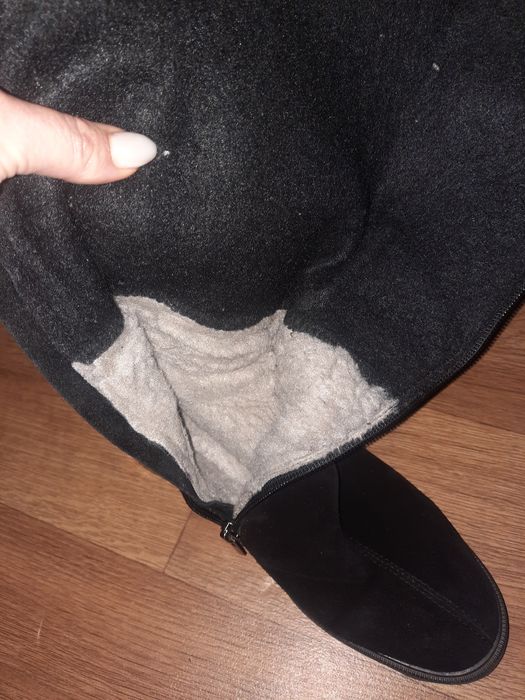 Продам сапоги!Натуральна замша,зима.