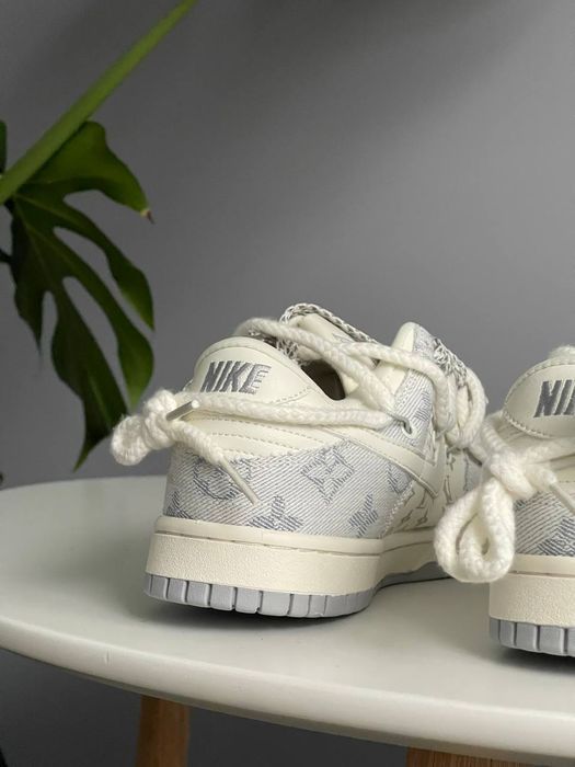 Кросівки Кроссовки Nike SB x Louis Vuitton White Grey повсякденні