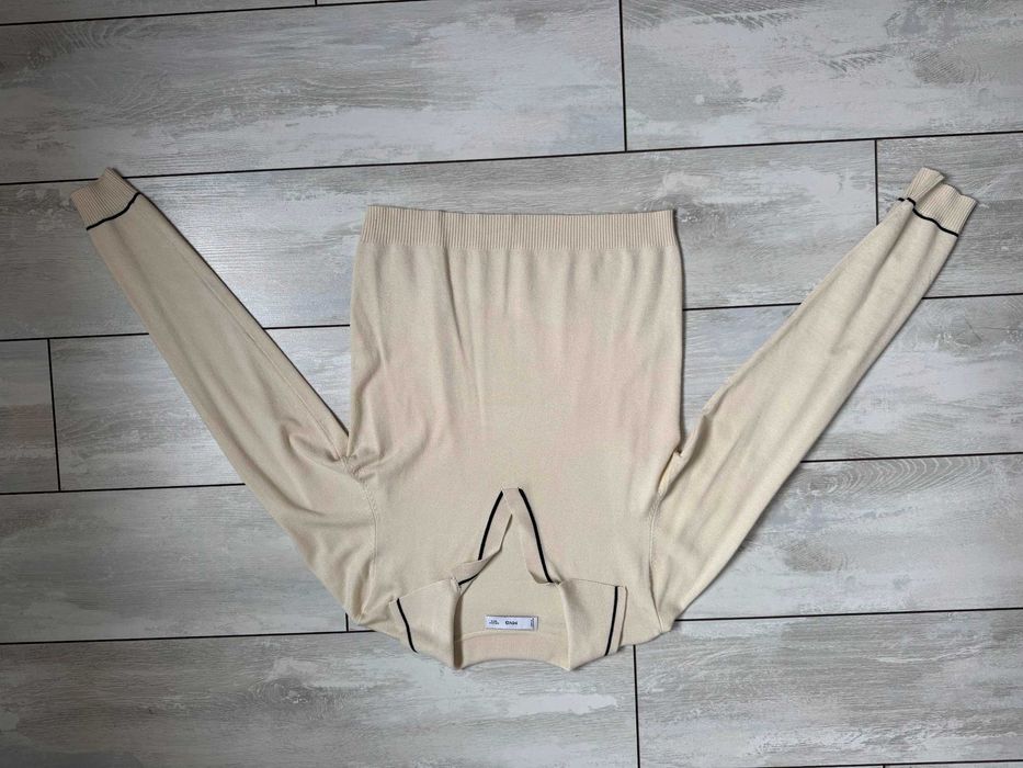 Mango жіночий молочний джемпер поло М