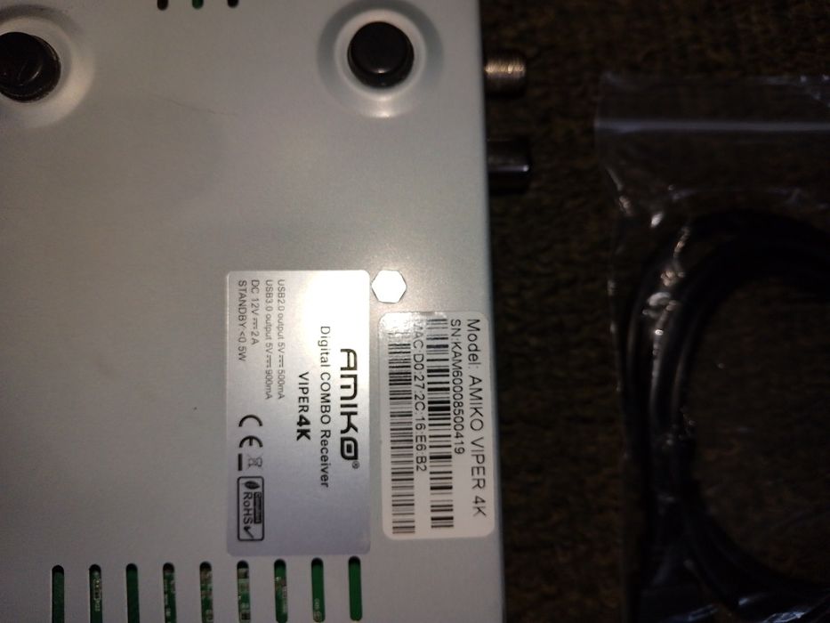 Amiko Viper 4K Combo: комбінований DVB-S2X + DVB-T2/C ресивер Linux E2