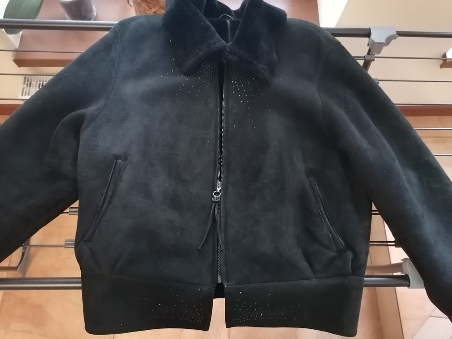 Італійська натуральна дублянка, бомбер, л, l
Silvio Tossi