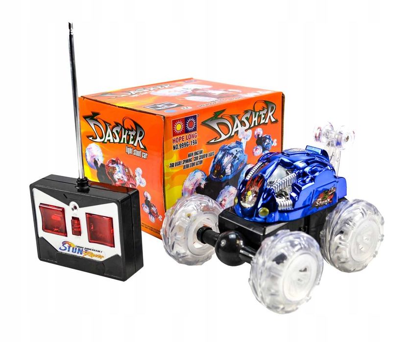 Samochód RC Auto Zdalnie Sterowane Obrotowe Światła LED + Pilot