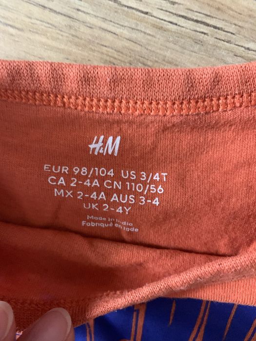 Bawełniane koszulki H&M r.98-104