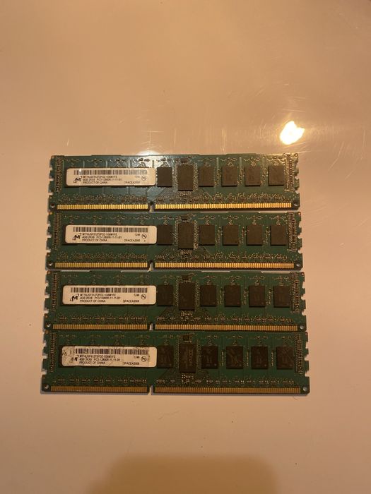 Pamięć RAM DDR3 16GB (4x4GB) 1600MHz – sprawna
